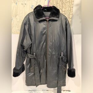 Wilson Black Leather Jacket with Thinsulate